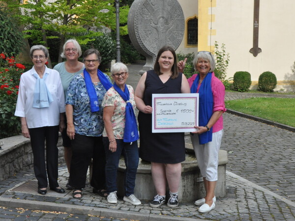 Dettelbacher Frauenbund unterstützt SkF-Frauenhaus mit 1.500 Euro 